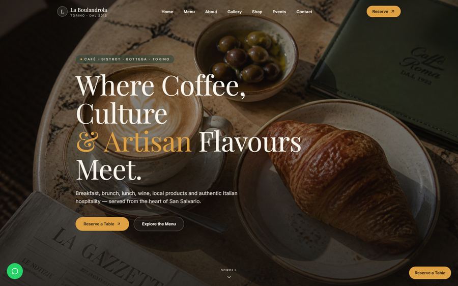 La Boulandrola homepage preview
