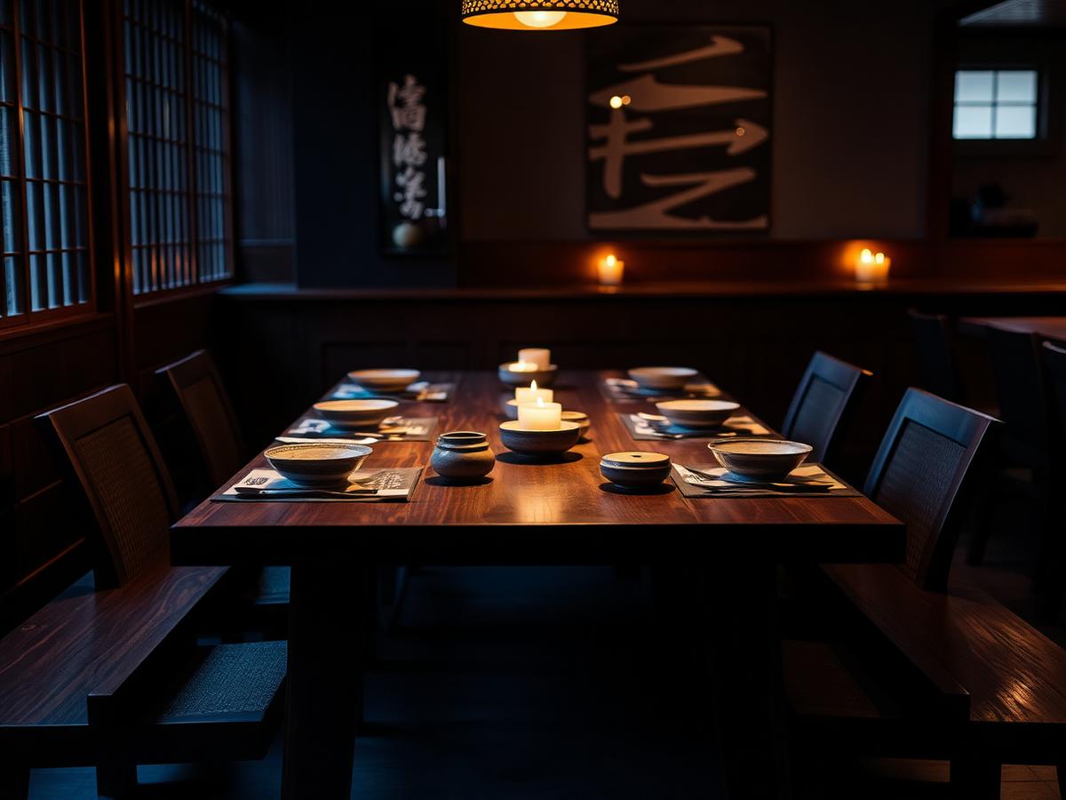 Private dining table